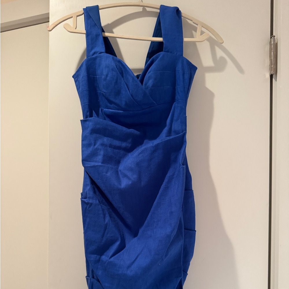 Nicole Miller Royal Blue Mini Dress